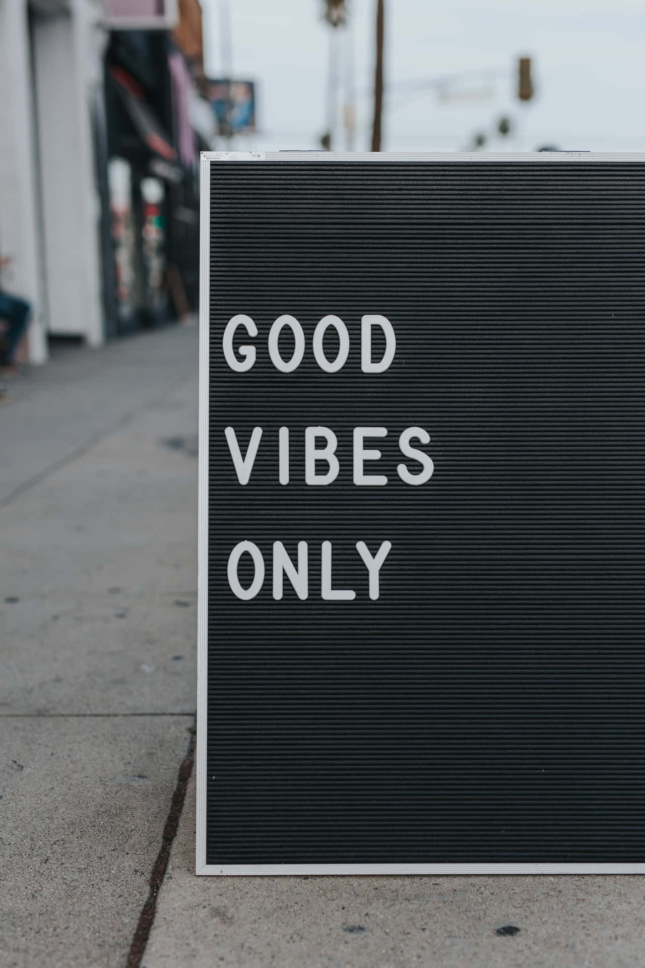 Good Vibes Only Personal Message Background