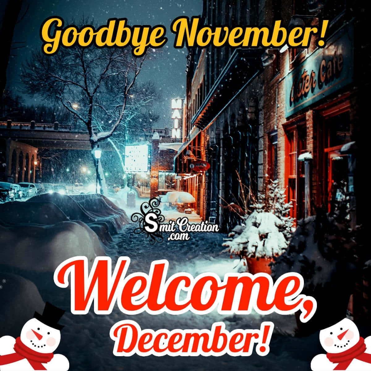 Goodbye November, Hello December Background
