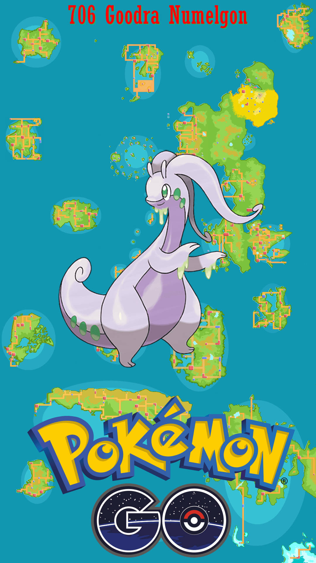 Goodra, The Dragon Pokémon, In An Intense Battle Background