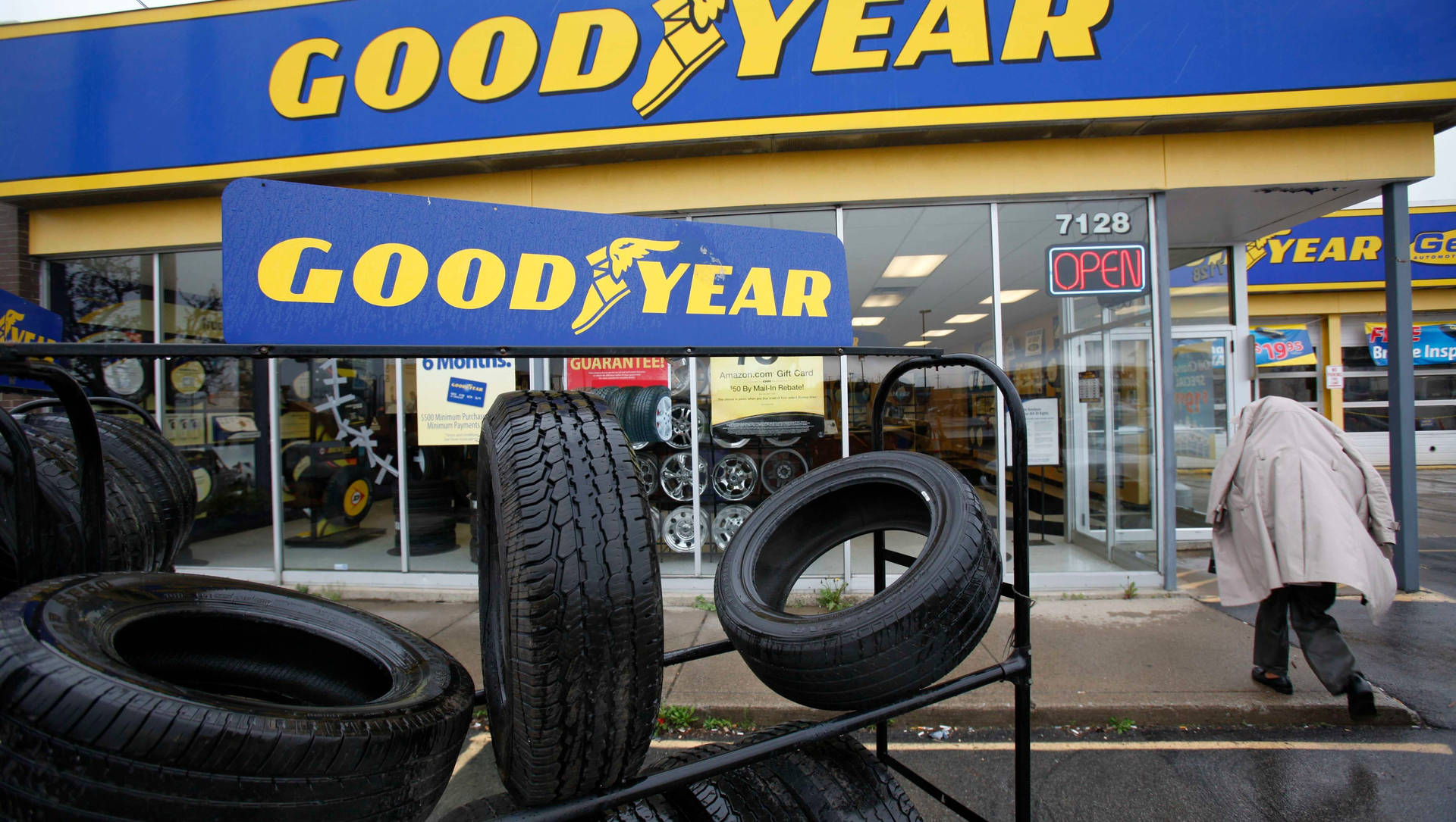 Goodyear Shop Outdoor Photography Background