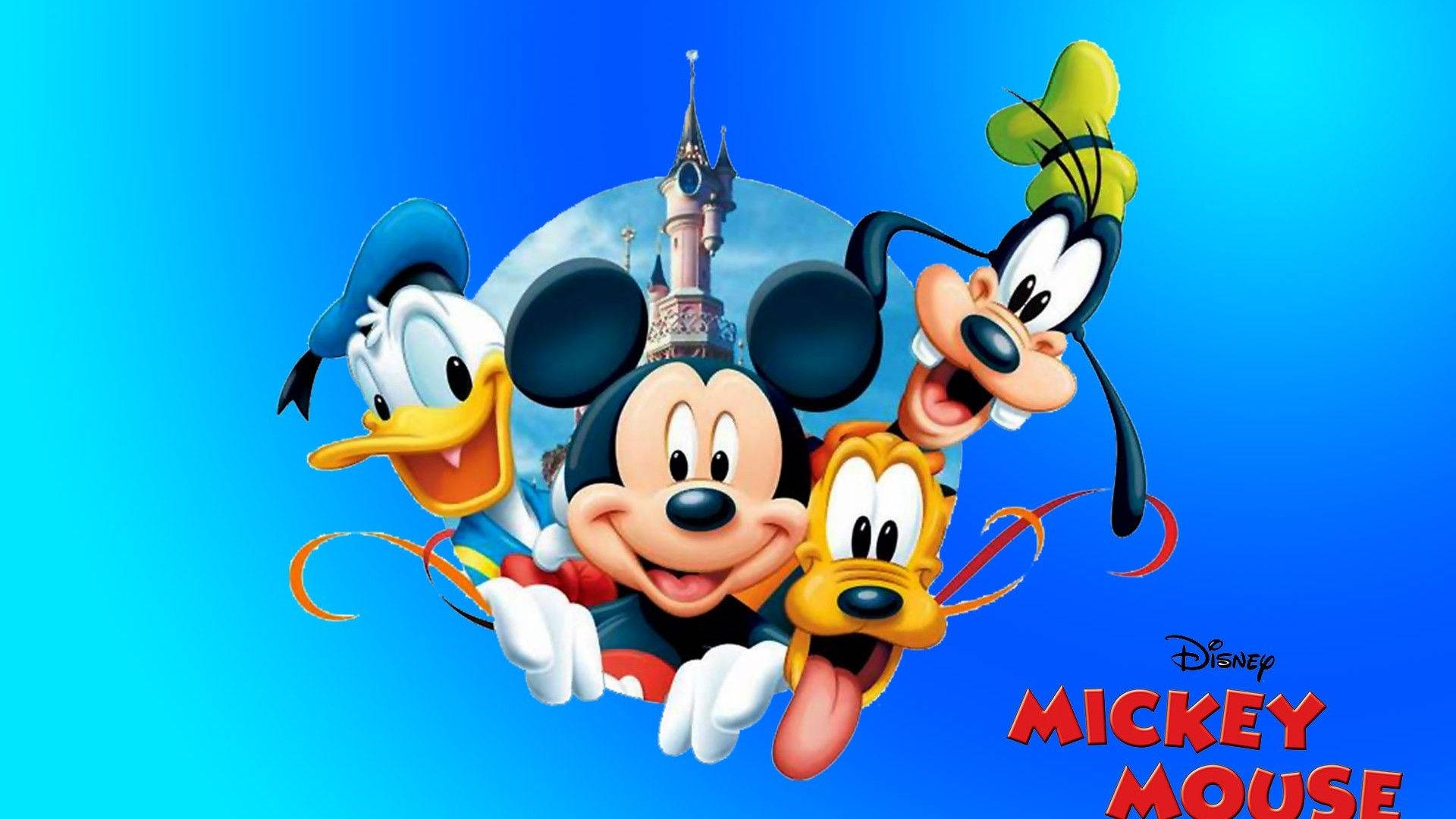 Goofy, Mickey, Donald, And Pluto Background