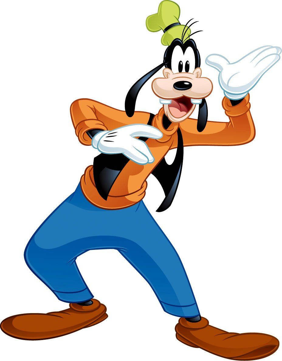 Goofy Posing As Mime Background