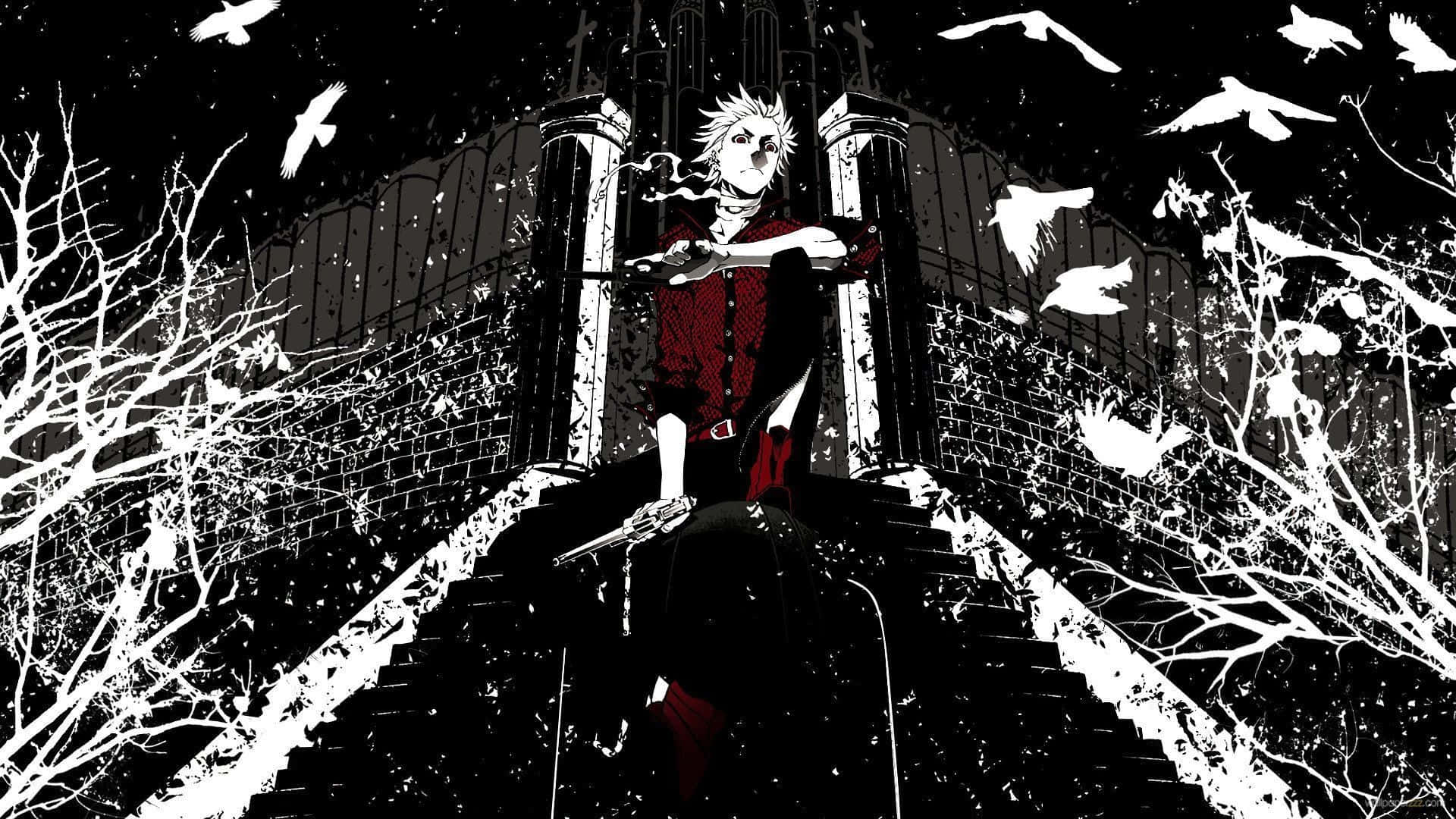 Google Anime Black And White Background