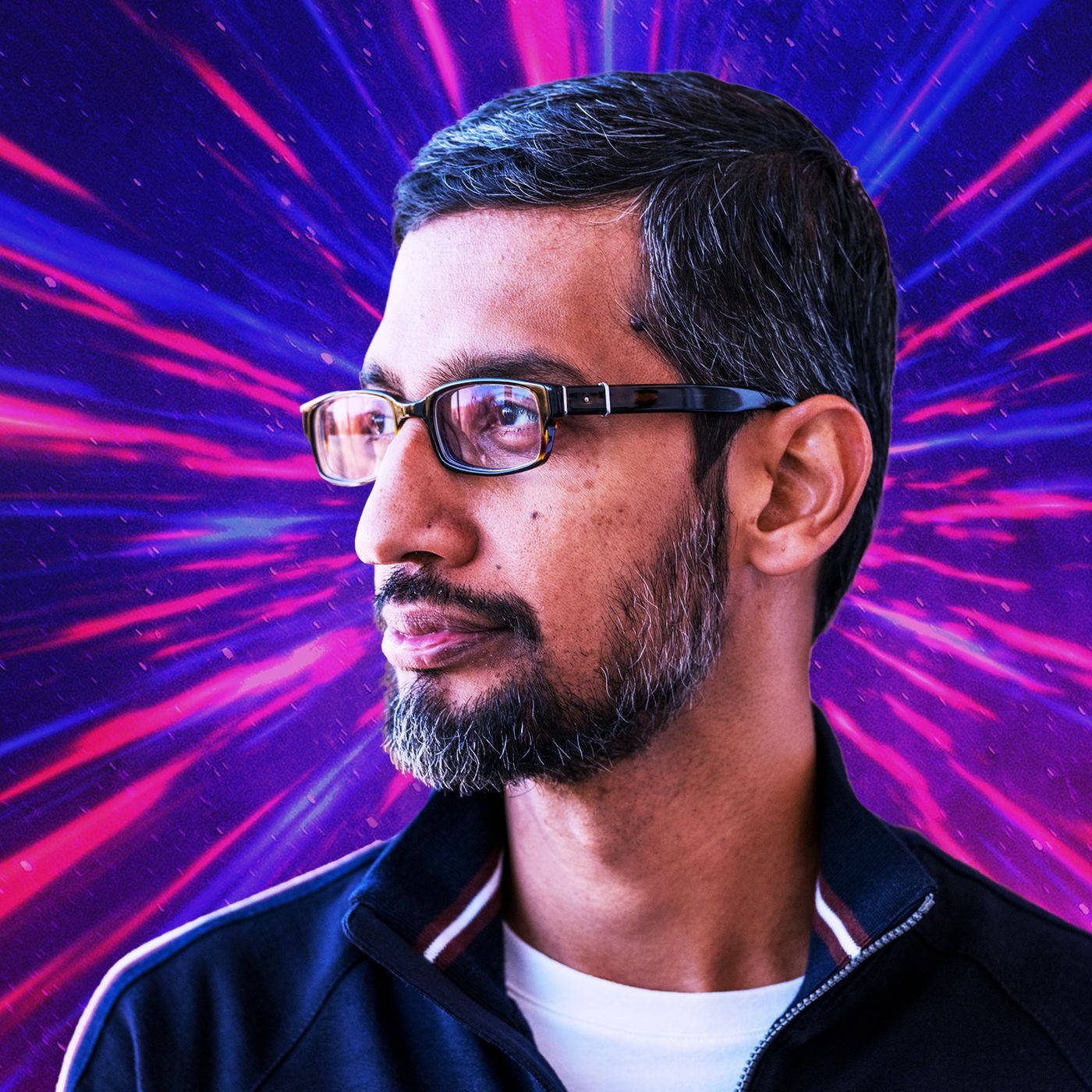 Google Ceo Sundar Pichai Digital Artwork Background