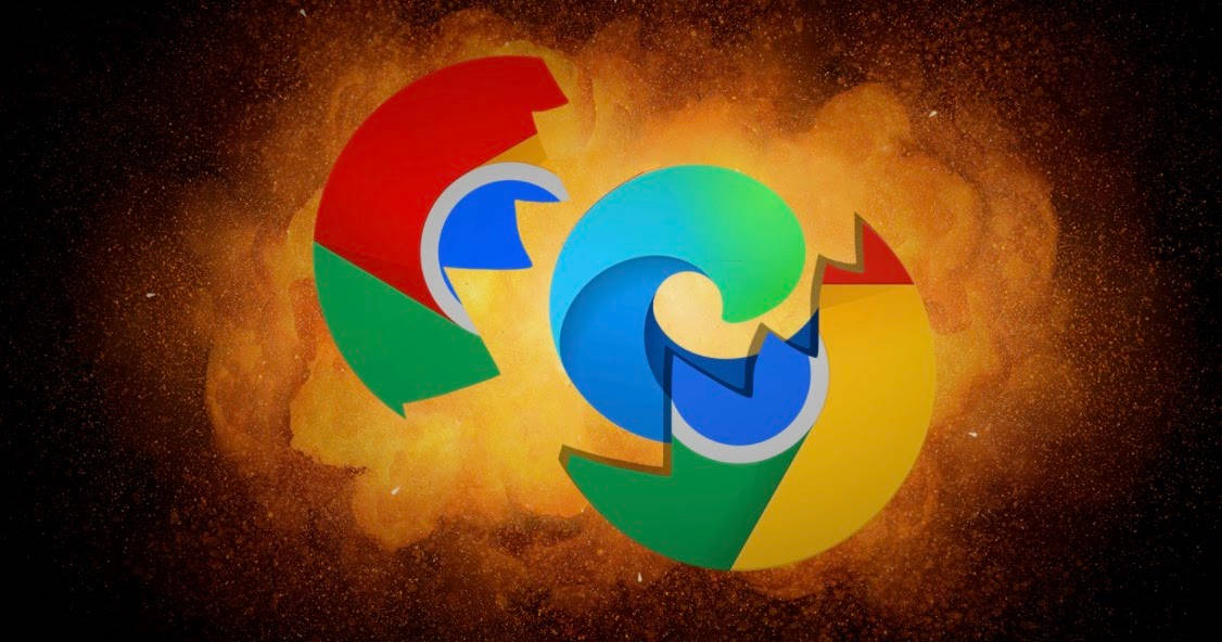 Google Chrome And Microsoft Edge Browser Logo