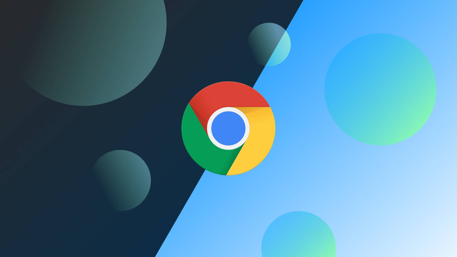 Google Chrome Blue Circles Pattern