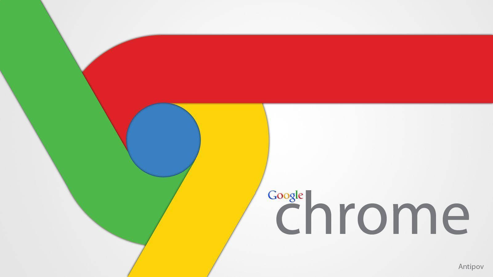 Google Chrome Logo In White Background