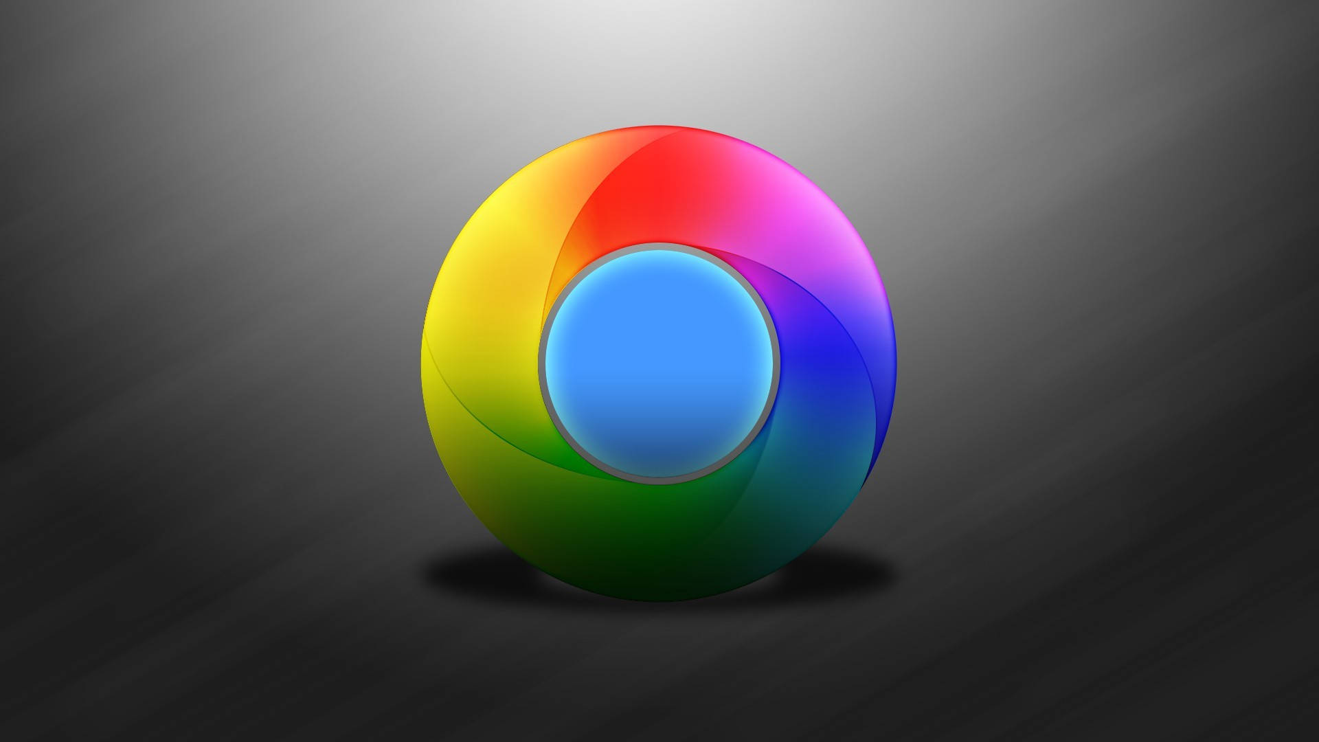 Google Chrome Mixed Color Icon Art Background