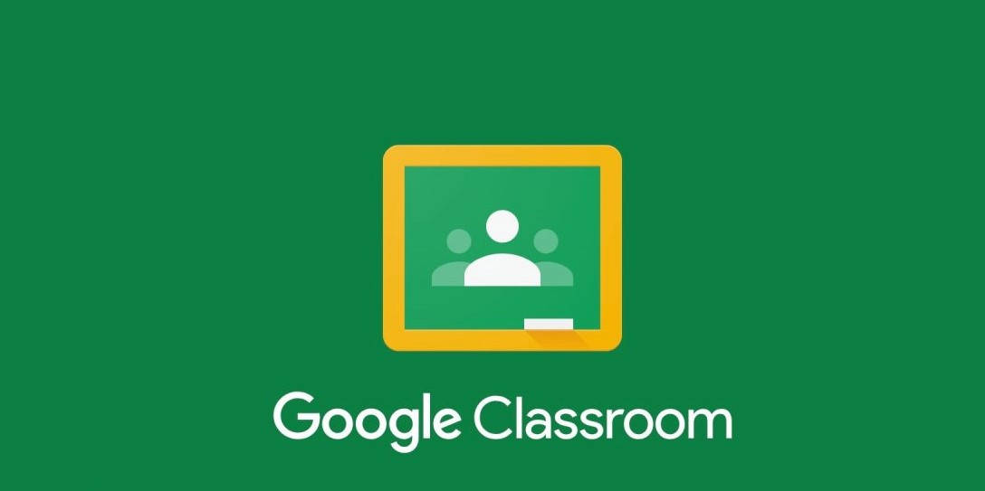 Google Classroom In Plain Green Background Background