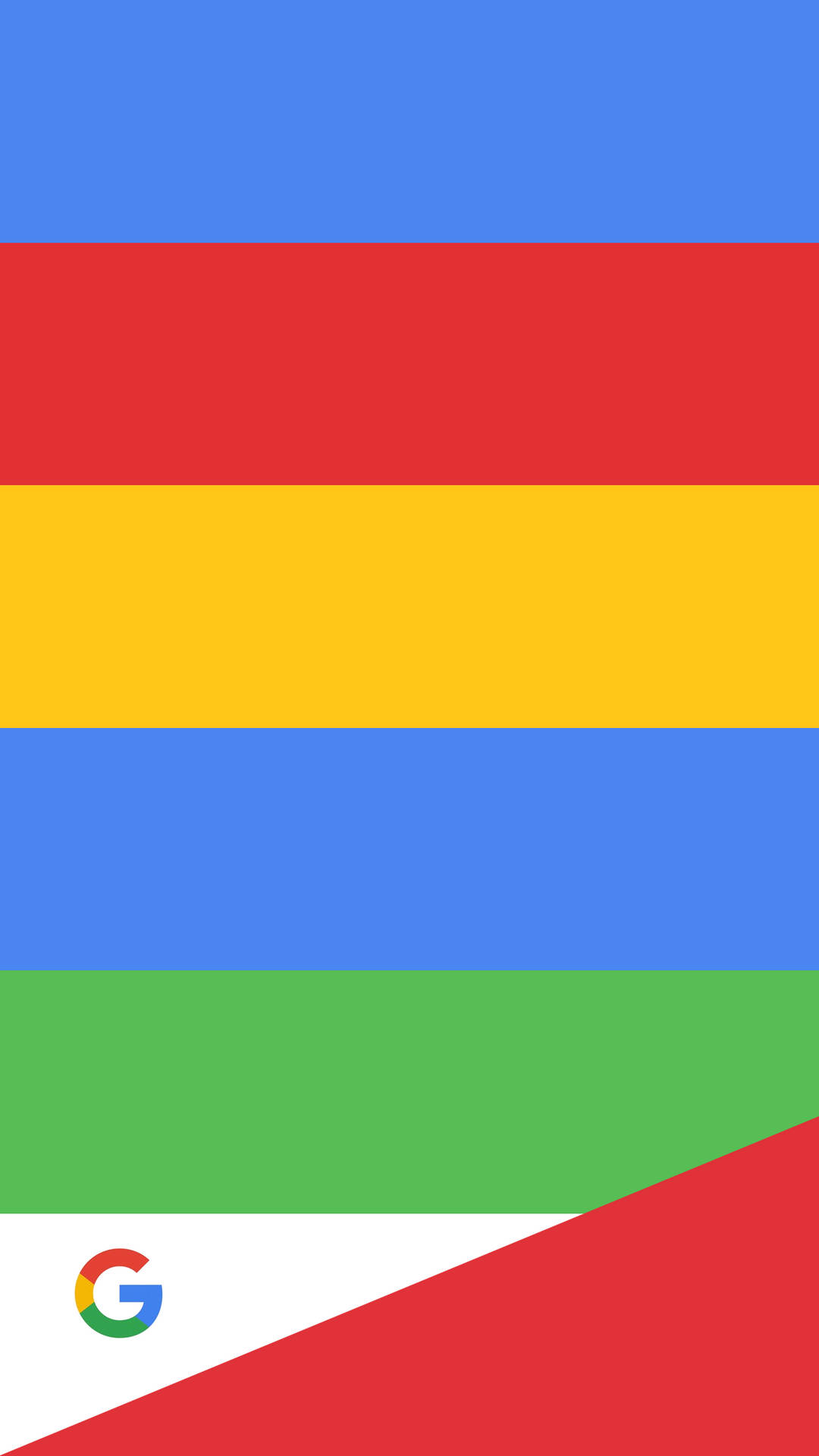 Google Colors Horizontal Stripes Background