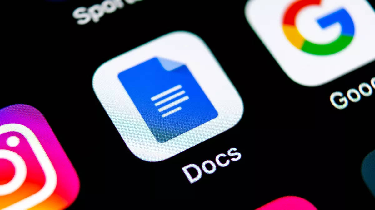 Google Docs App Icon Mobile Phone Background