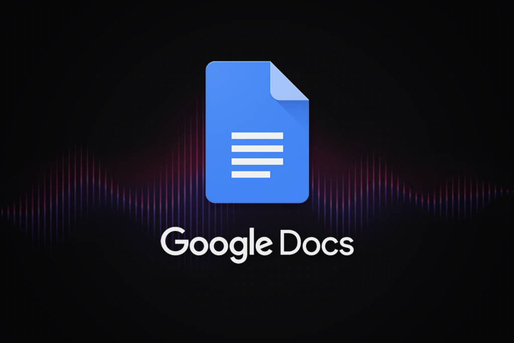 Google Docs Sound Waves Background