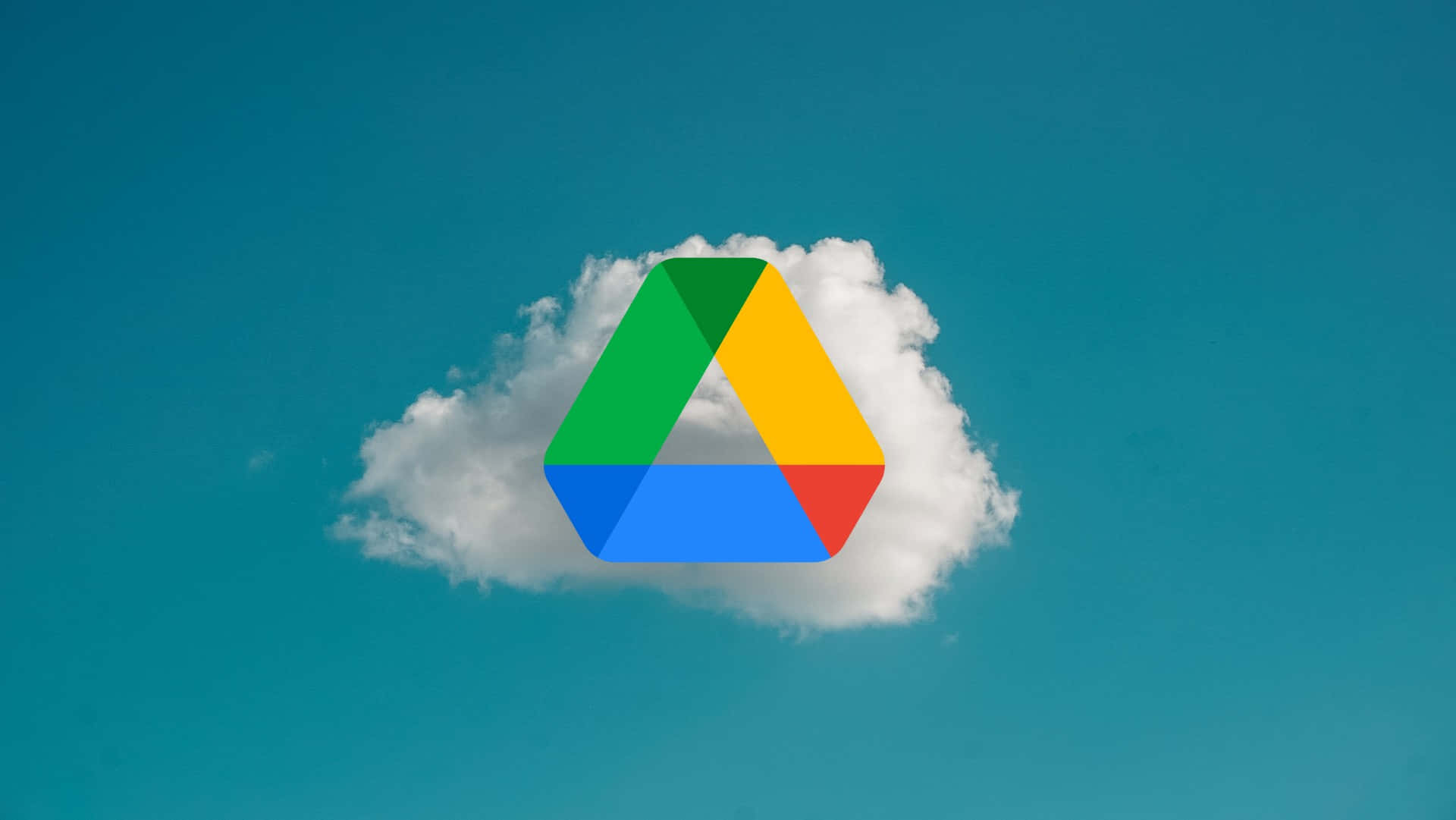 Google Drive With Clouds Behind