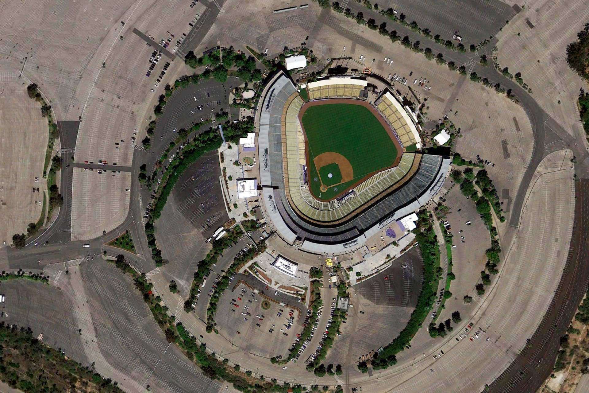 Google Earth Dodger Stadium L.a. Background