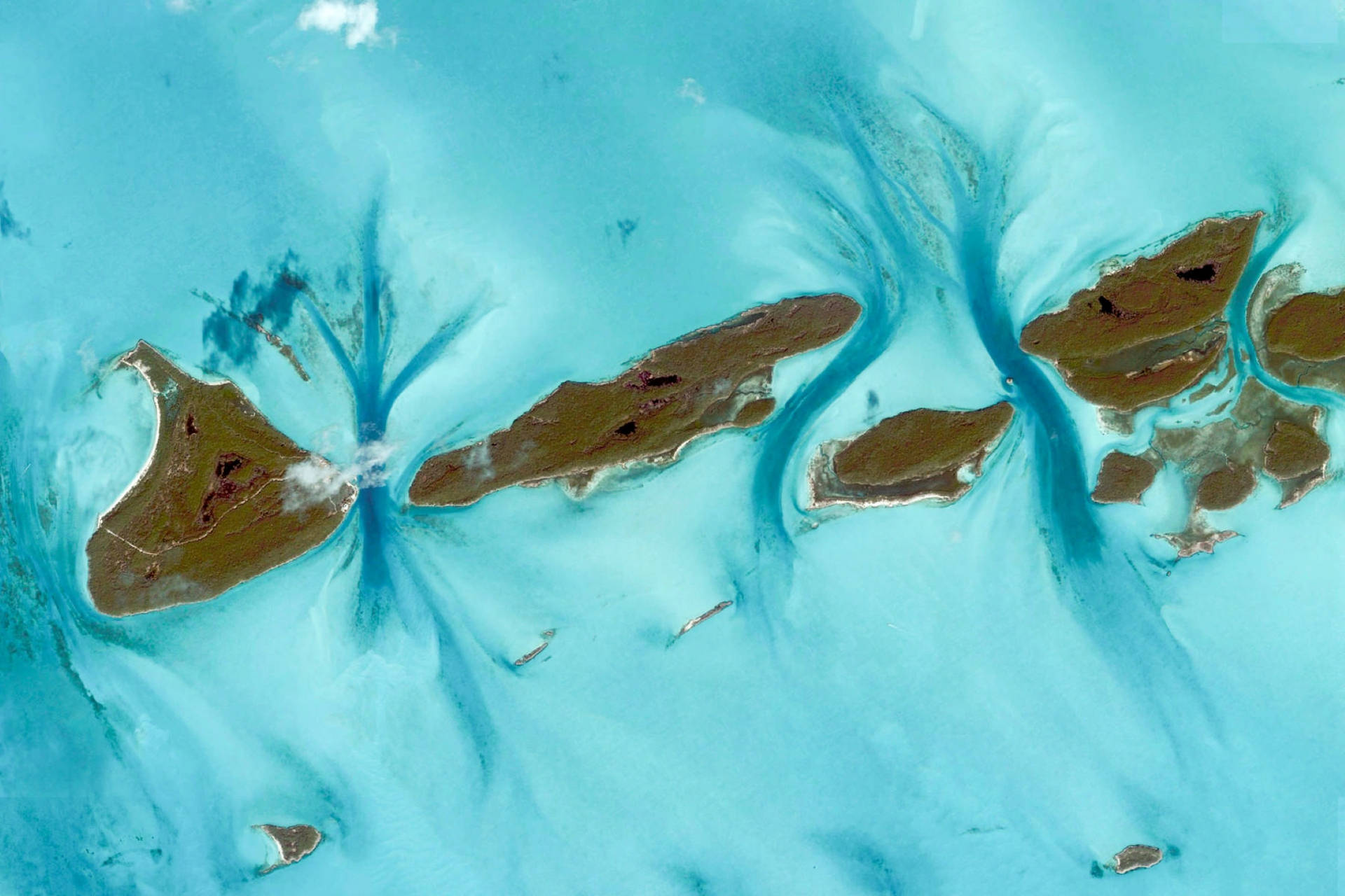 Google Earth Exuma Cays Bahamas