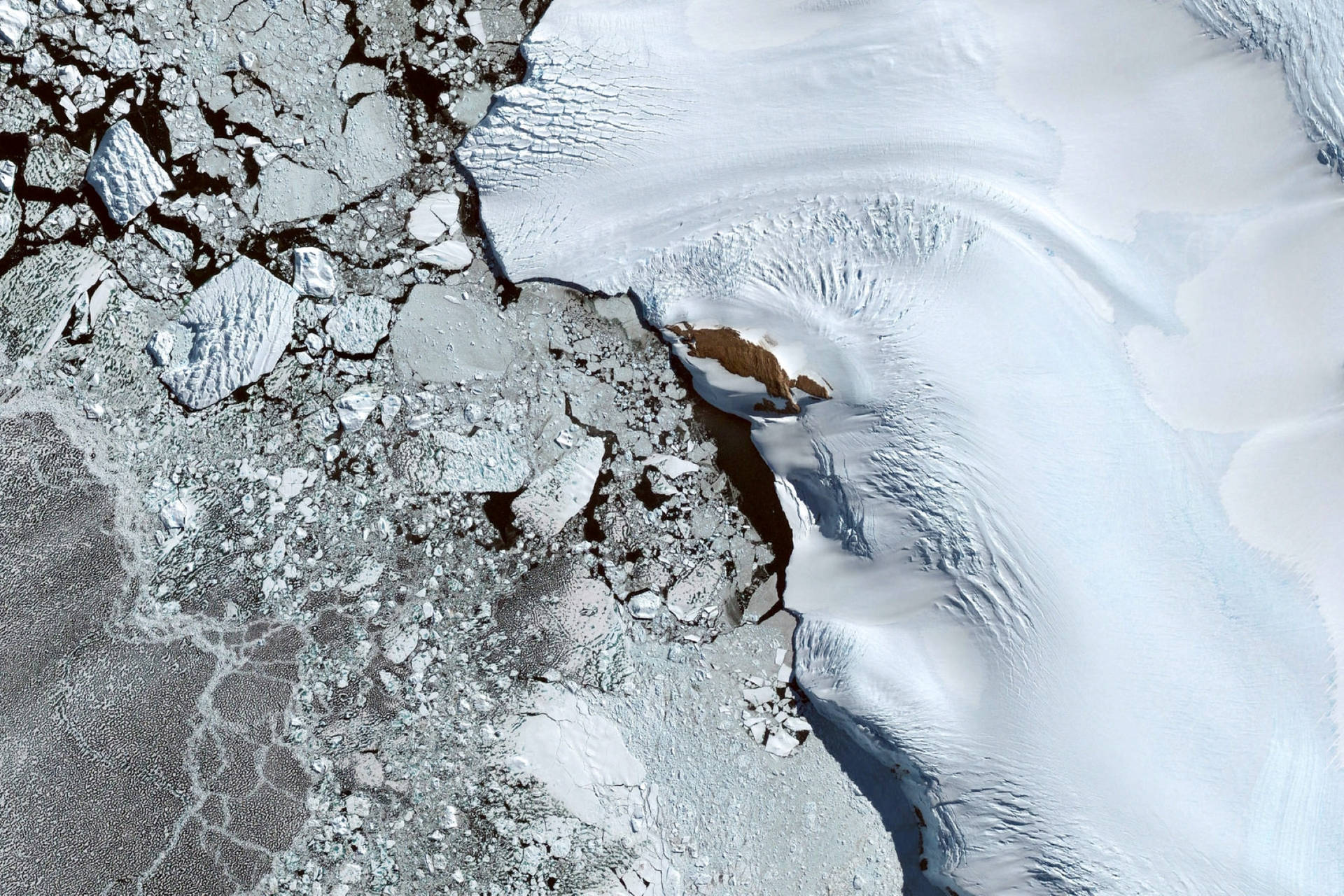 Google Earth Icy Antarctica Waters