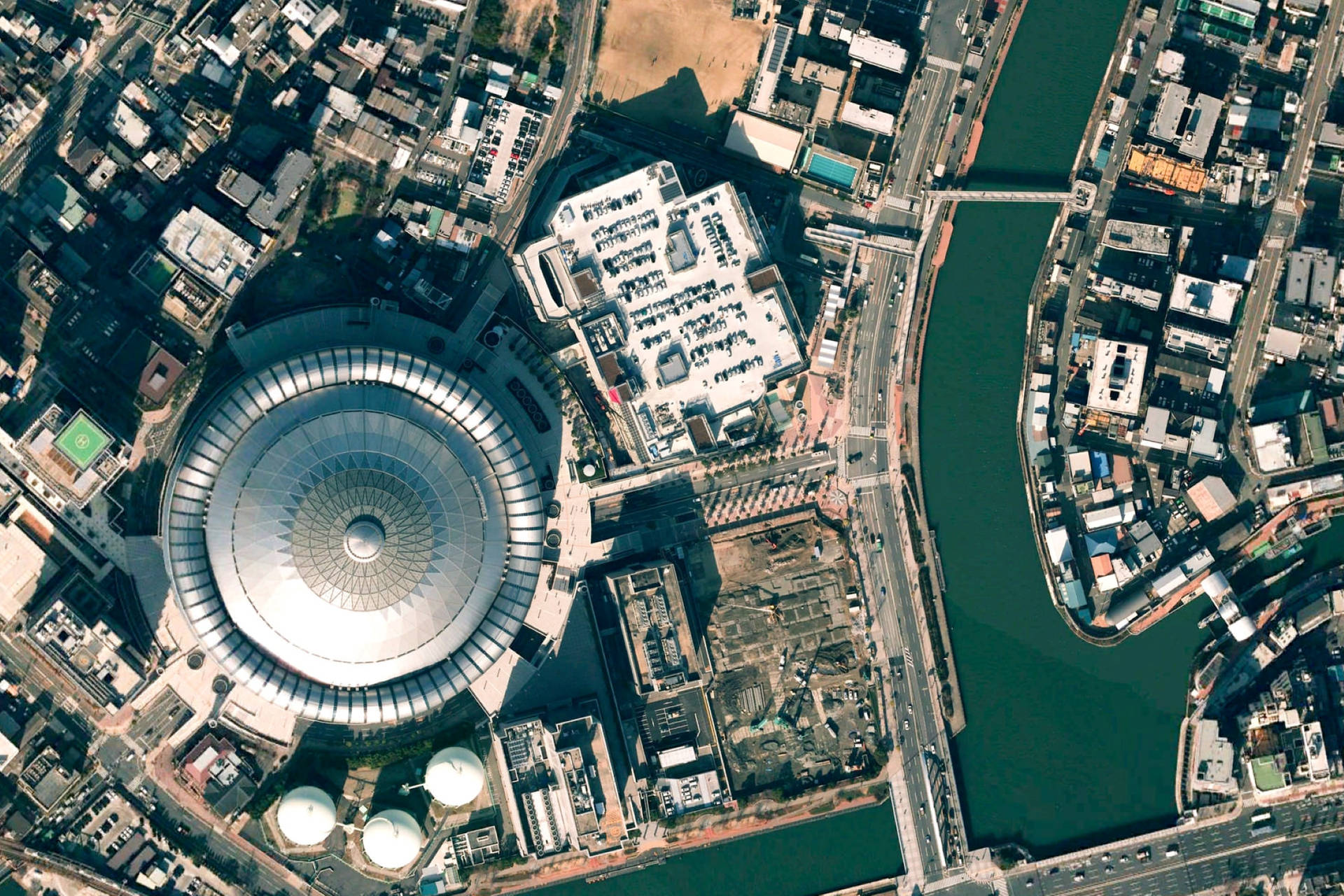 Google Earth Kyocera Dome Osaka Background