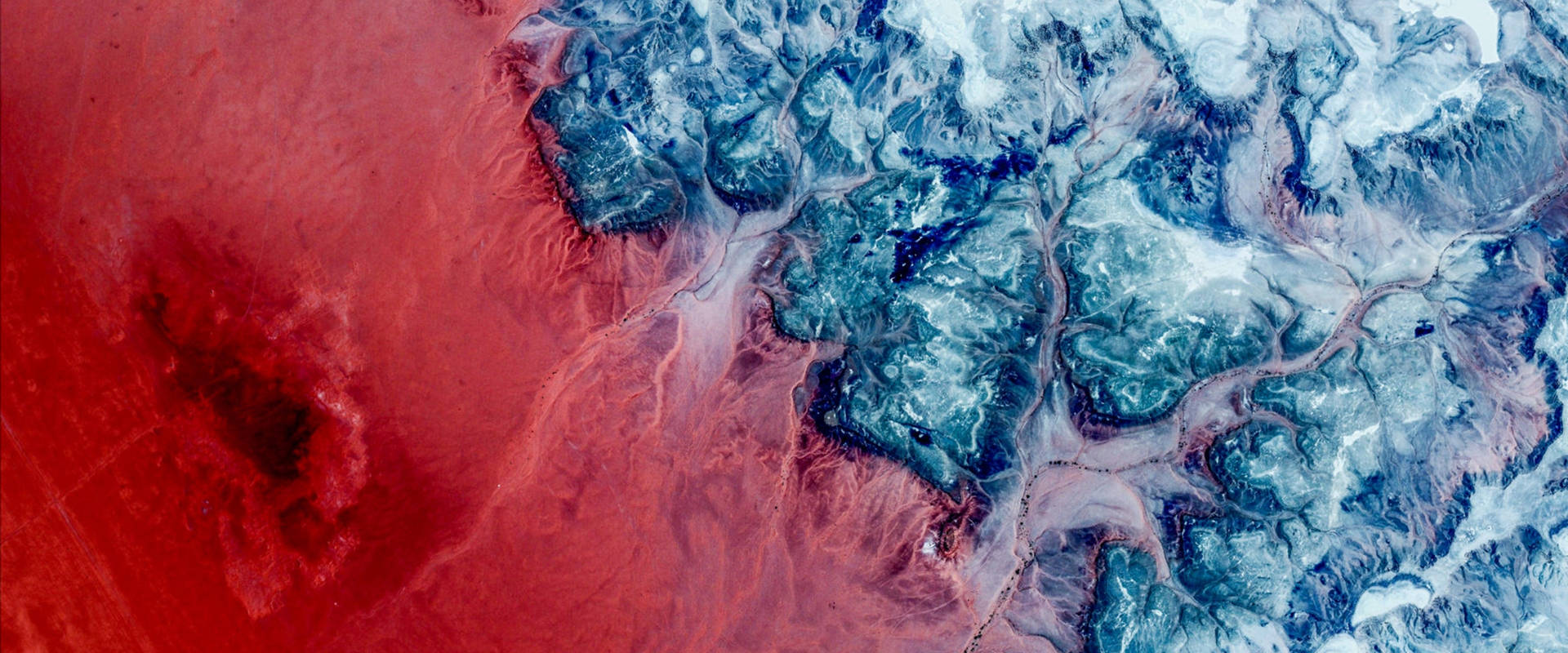 Google Earth Salt Ponds Background