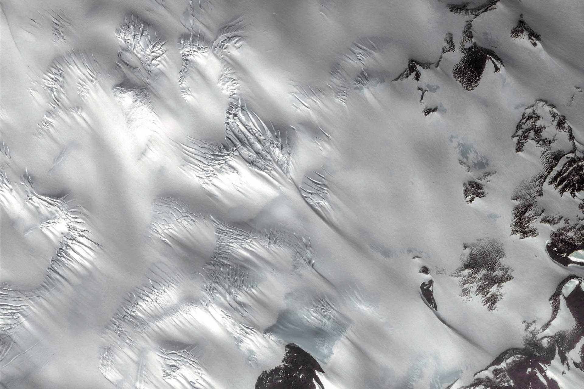 Google Earth Spiky Marks On Antarctica Background