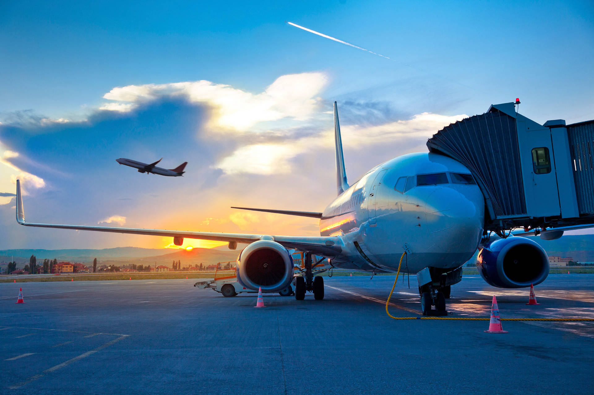 Google Flights Boarding Bridge Background