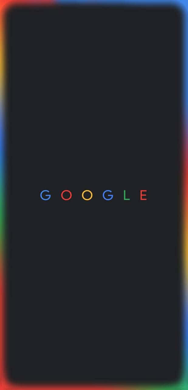 Google Logo On A Black Background Background