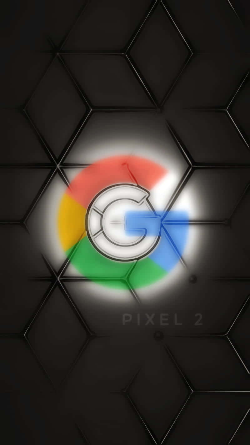 Google Logo On A Black Background Background