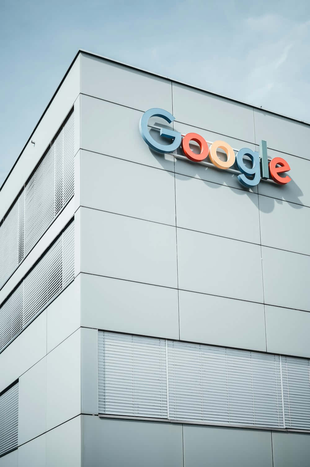 Google Office Exterior Signage Background