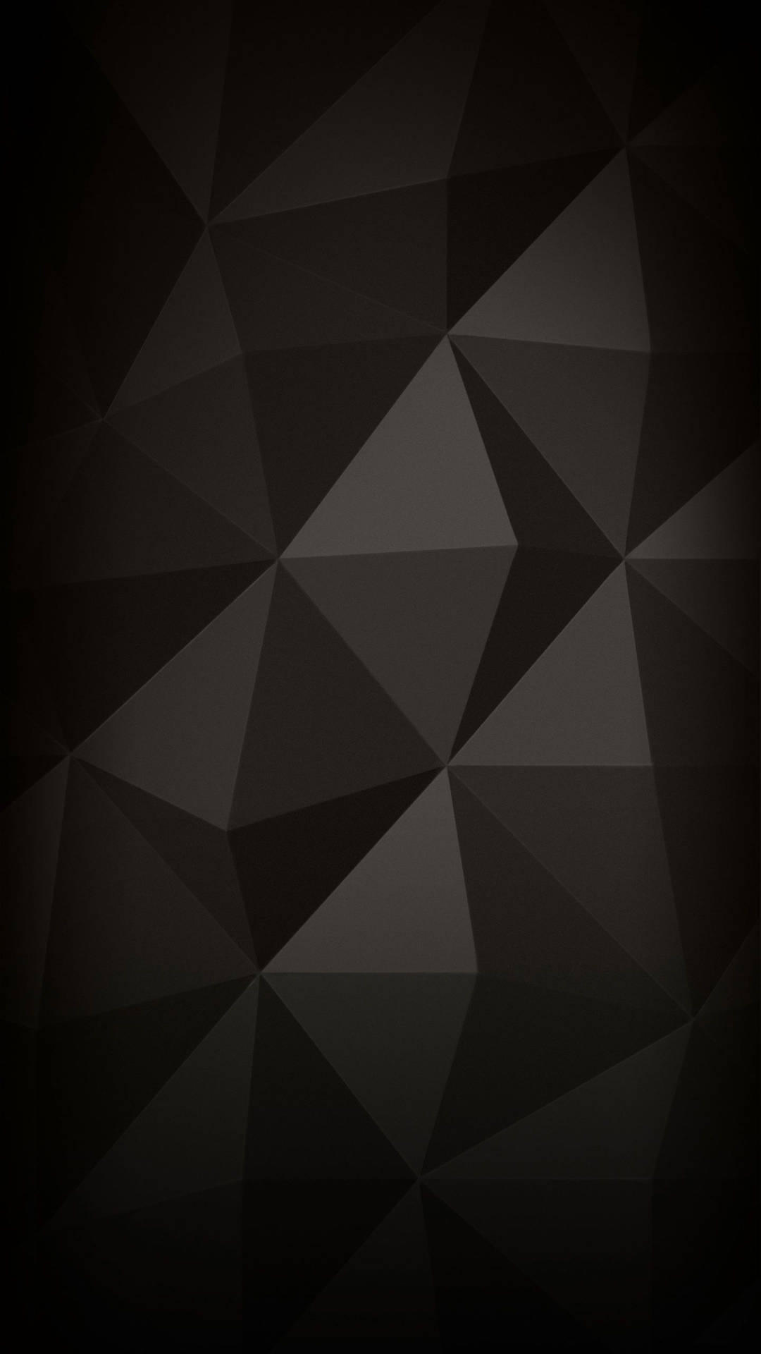Google Pixel 4k Black Polygonal Pattern