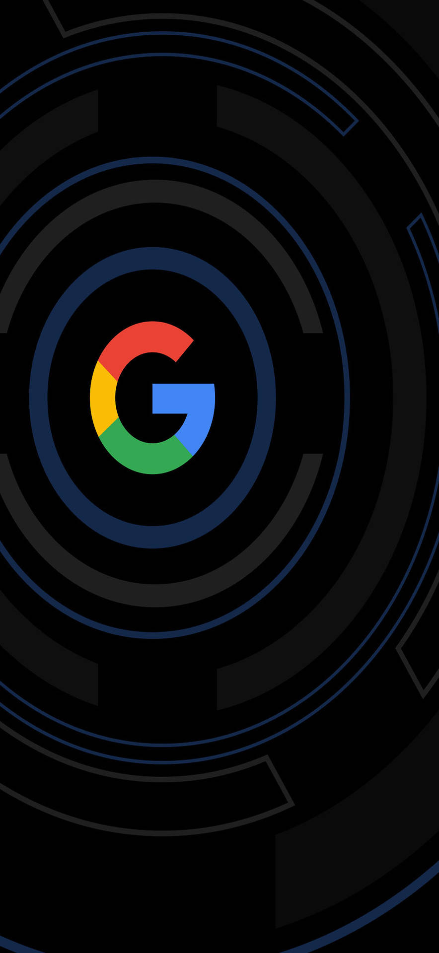 Google Pixel 5 Black Radar Vector Background