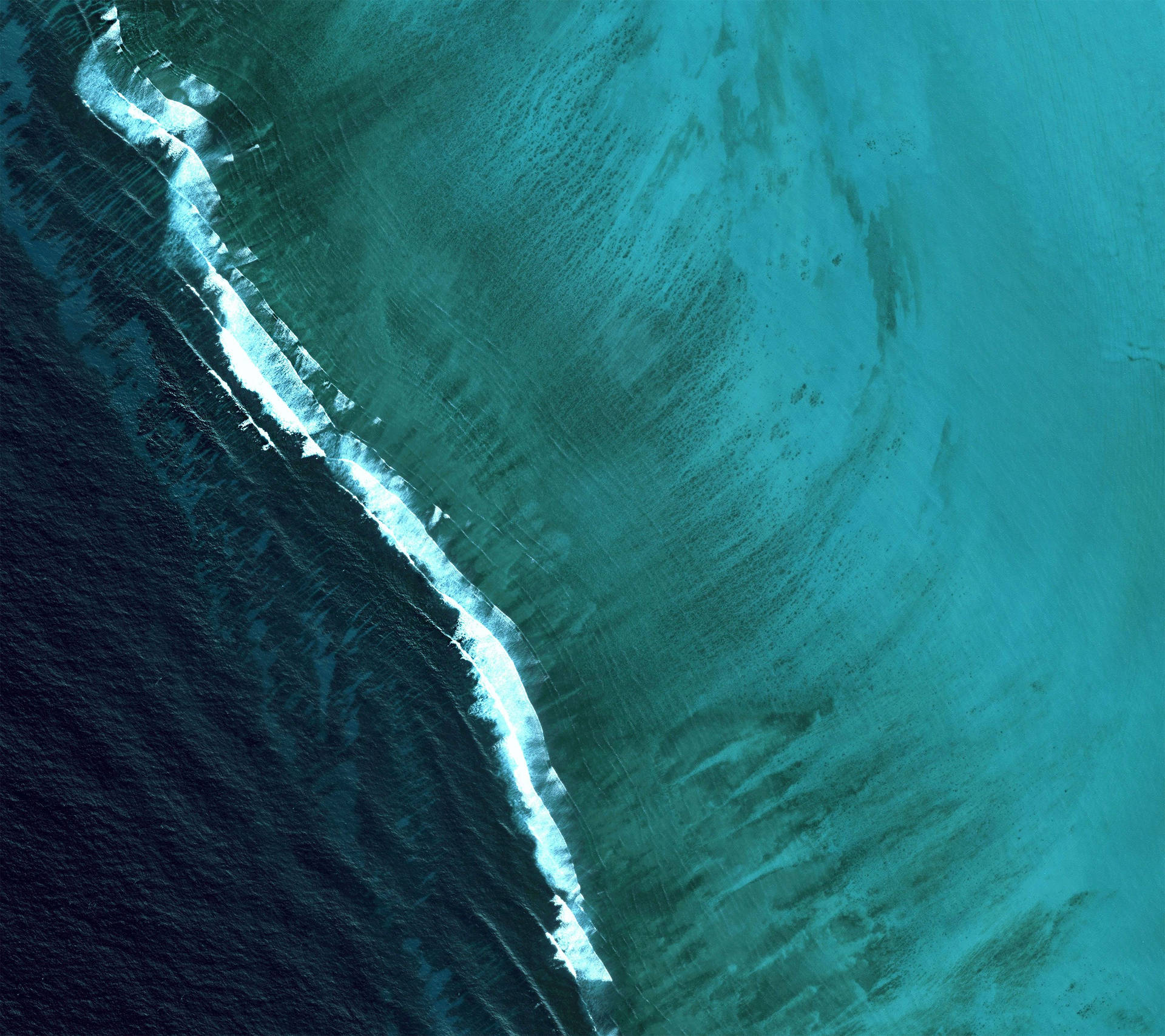 Google Pixel Split Sea Color Background