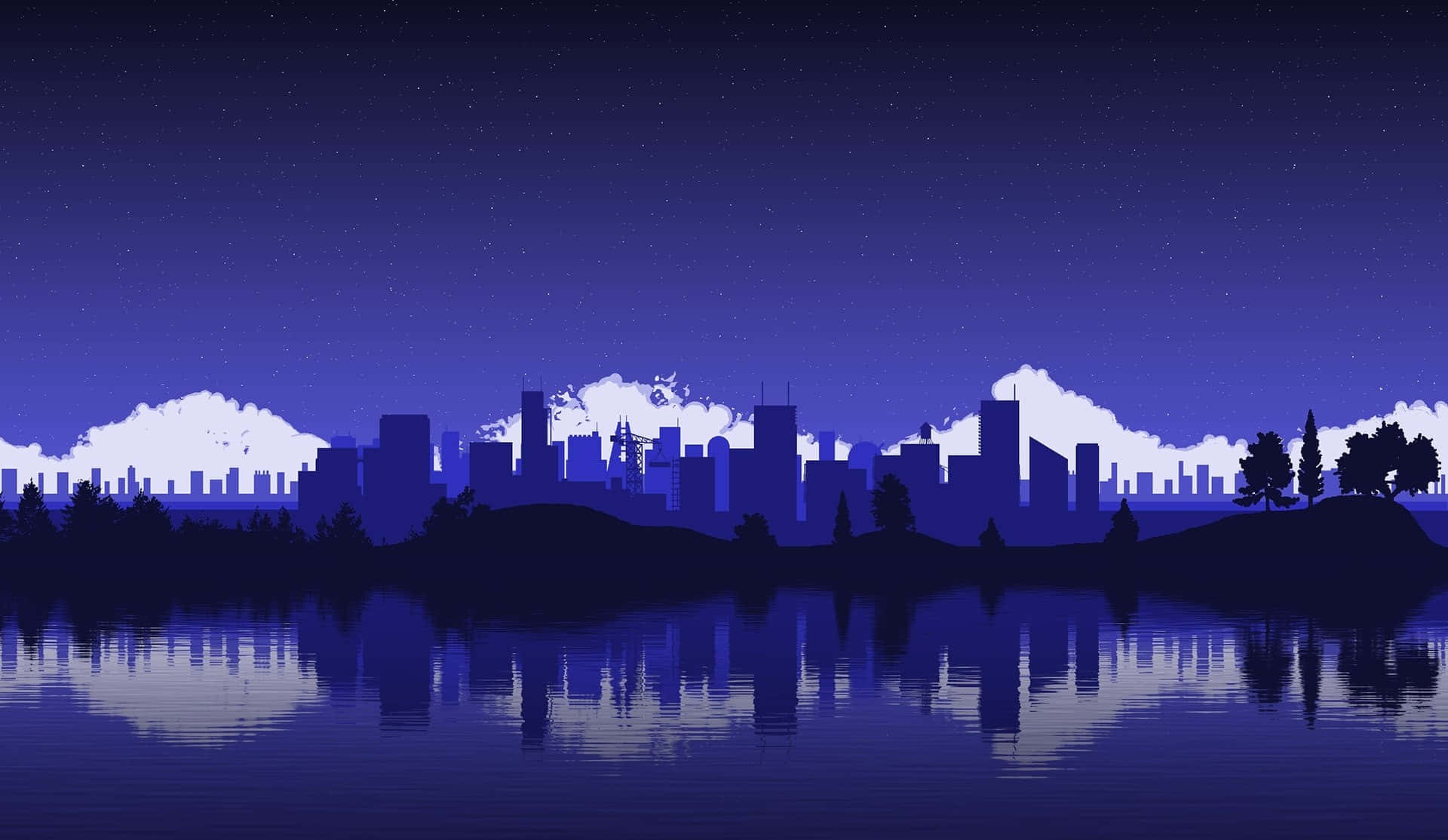 Google Pixel Water Cityscape Background