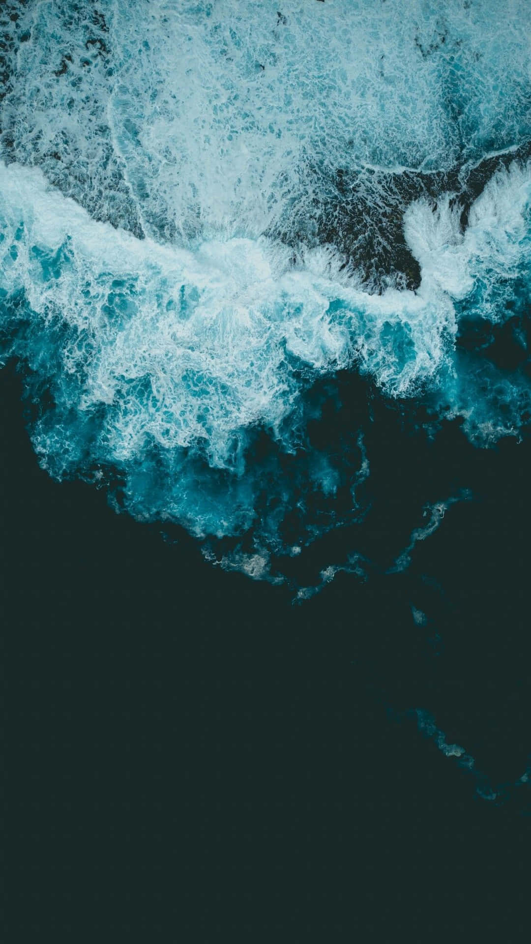 Google Pixel Water Dark Blue Waves Background