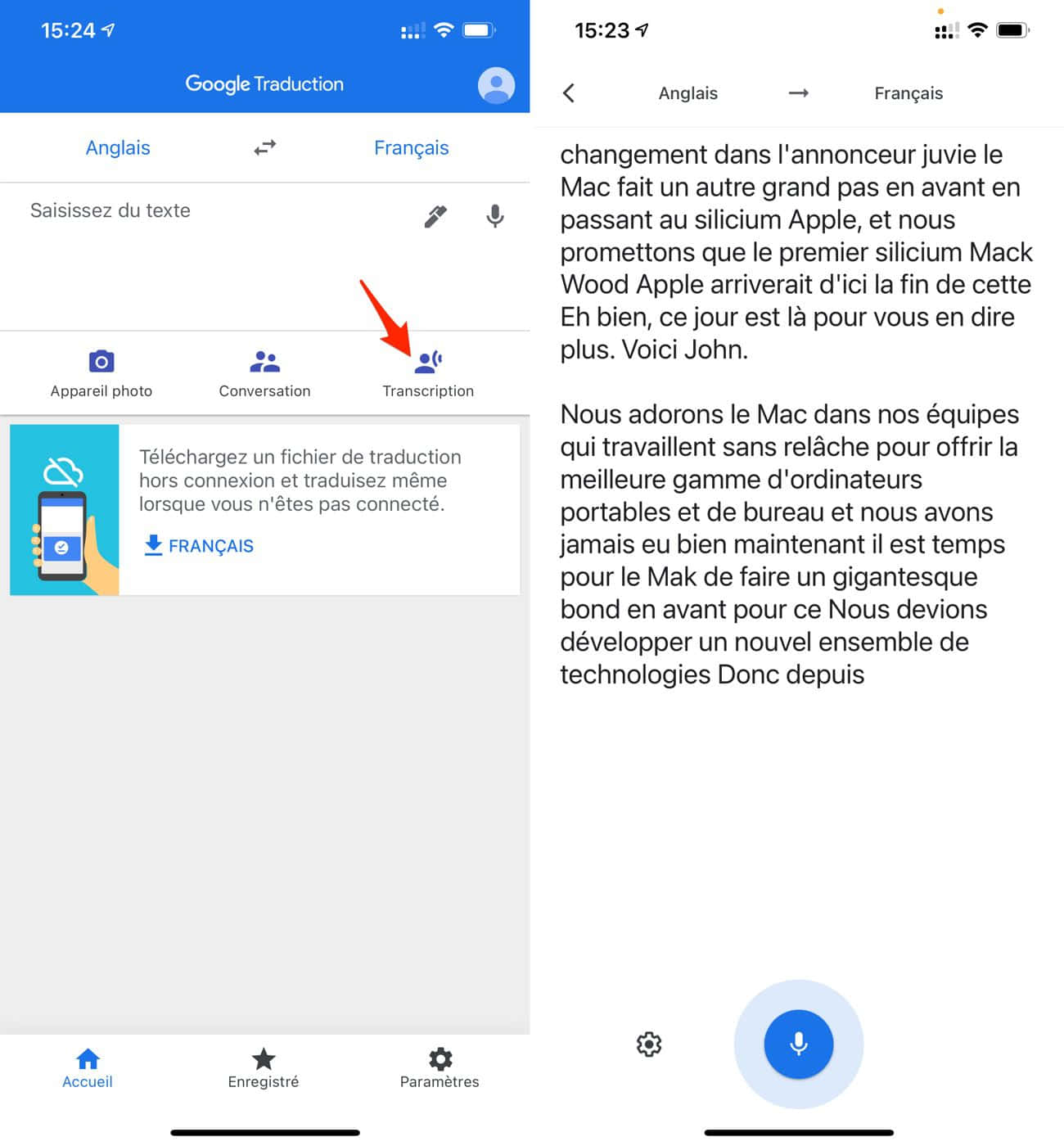 Google Traduction Voice Background