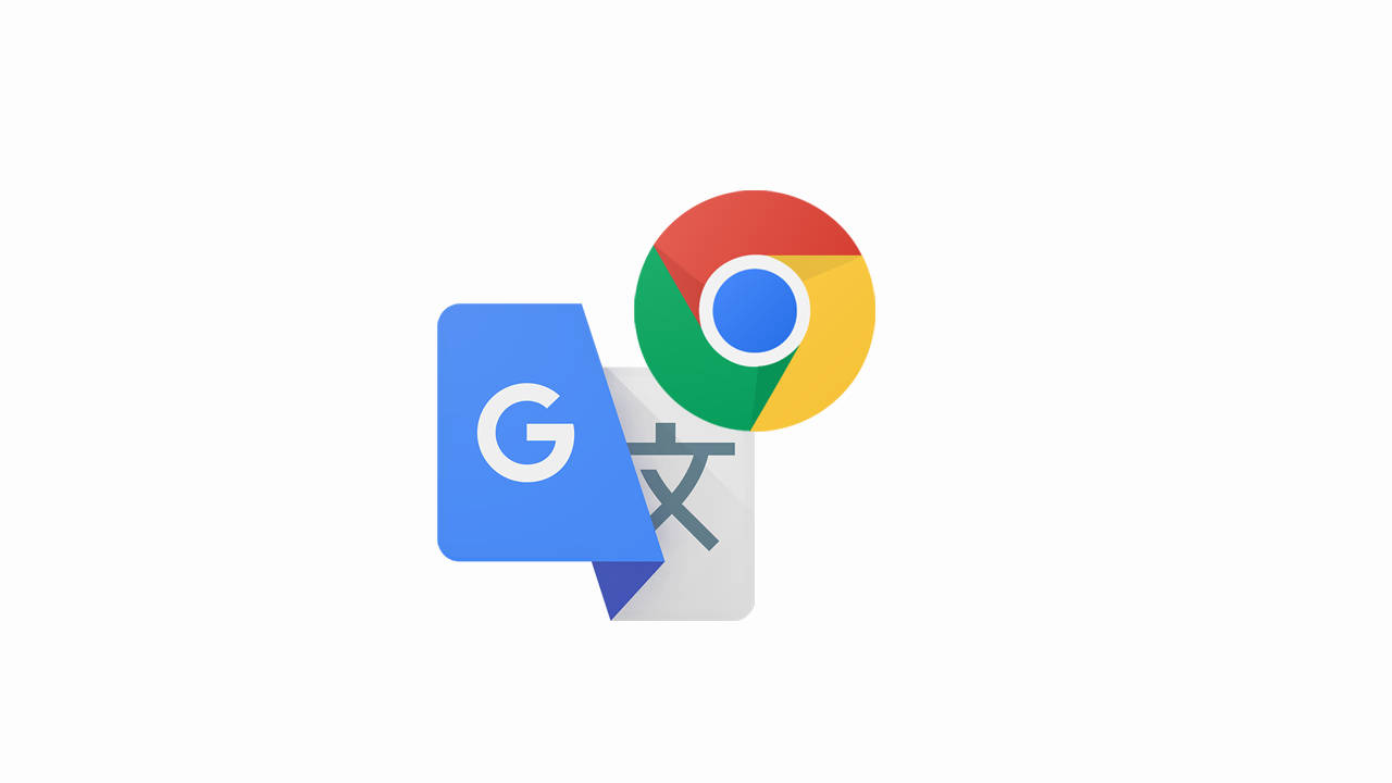 Google Translate And Chrome Logos Background