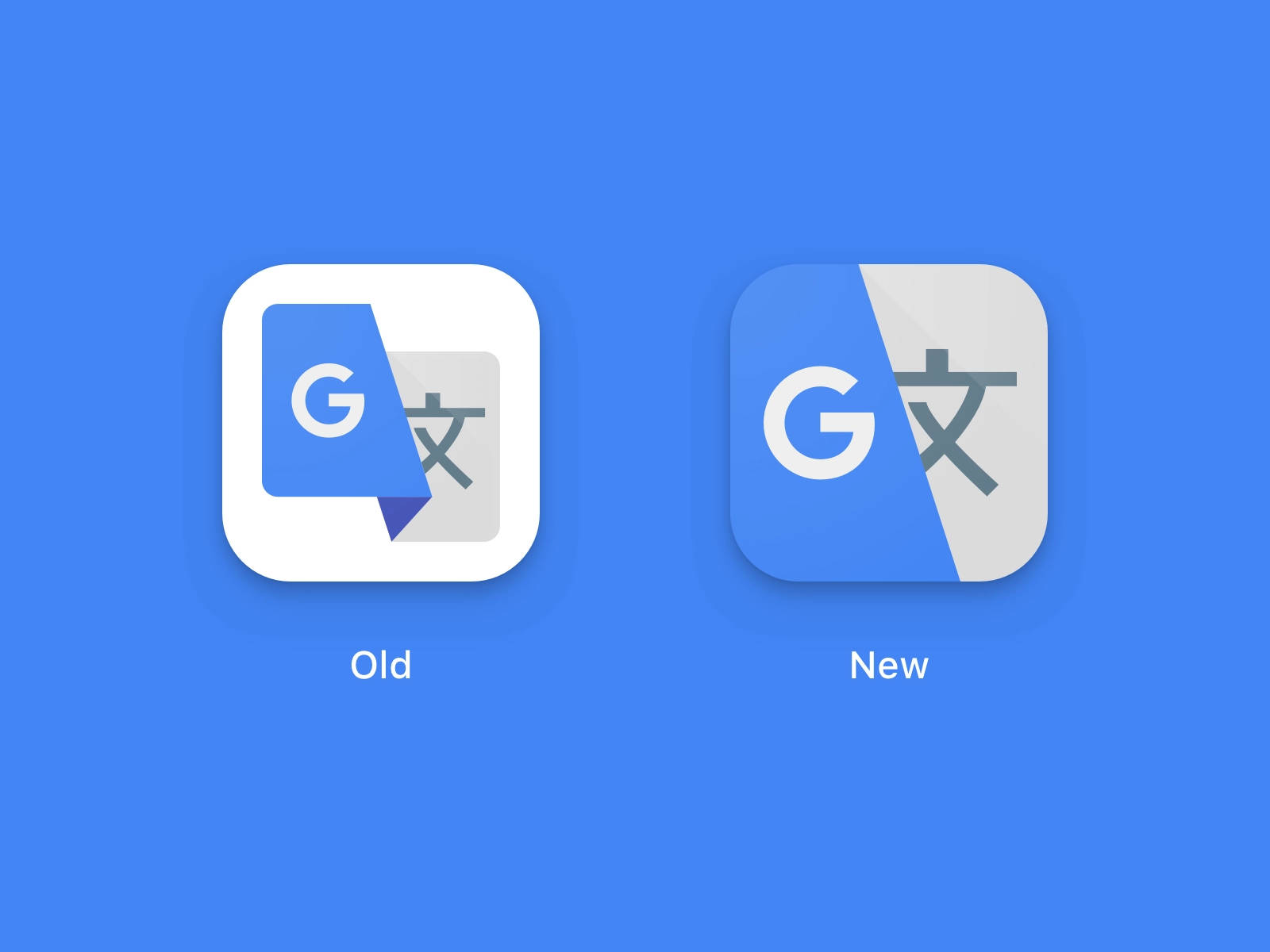 Google Translate Old And New Logos Background