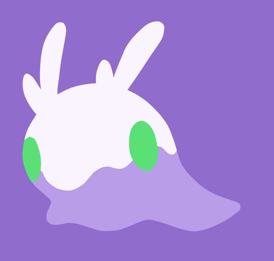 Goomy Violet Minimalist Illustration