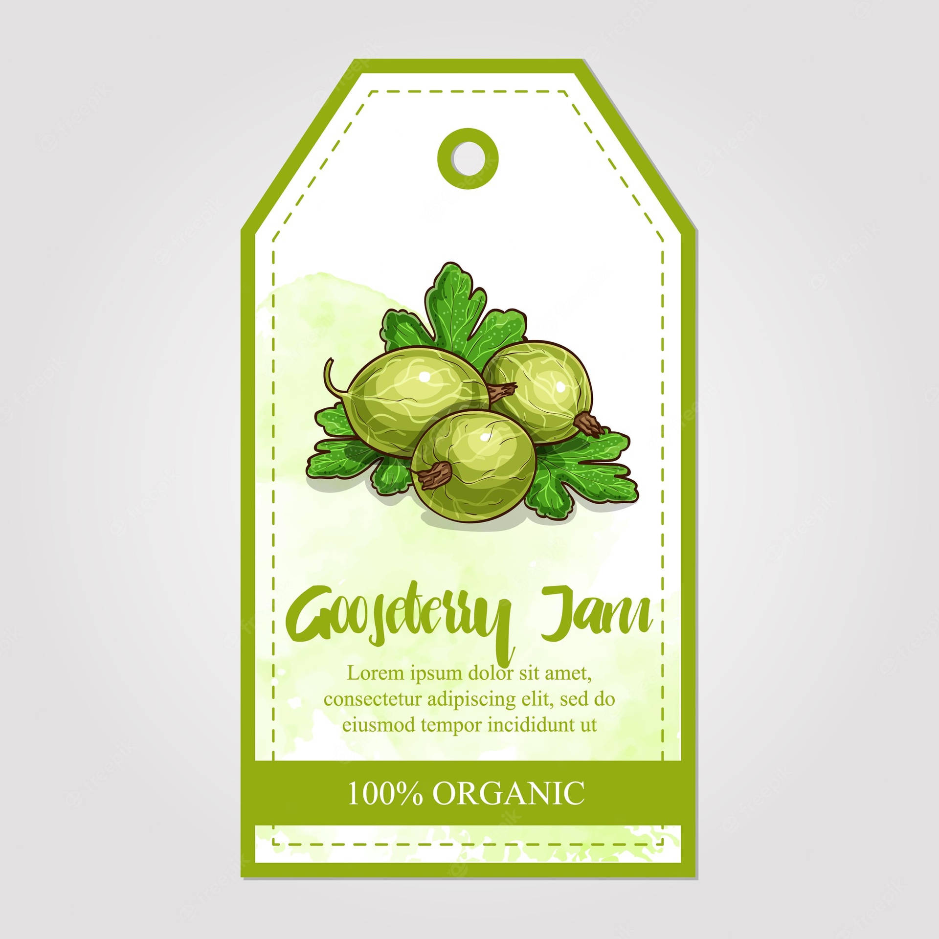 Gooseberry Jam Art Tag