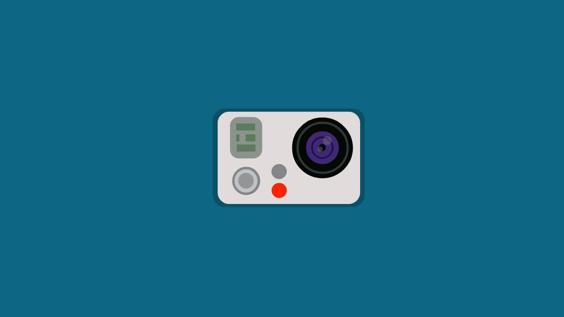 Gopro Minimalistic Digital Drawing Background