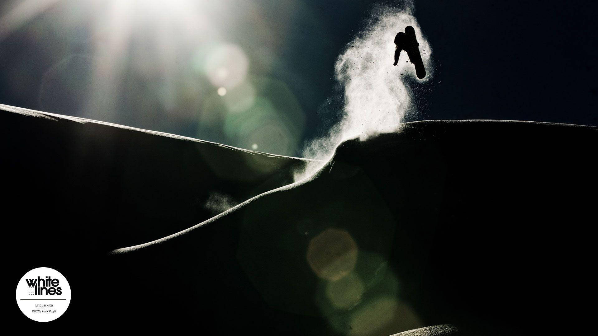 Gopro Snowboarding Silhouette Background