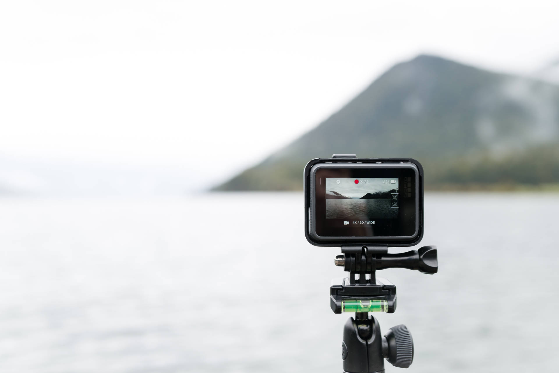 Gopro Taking A Photo Of An Island