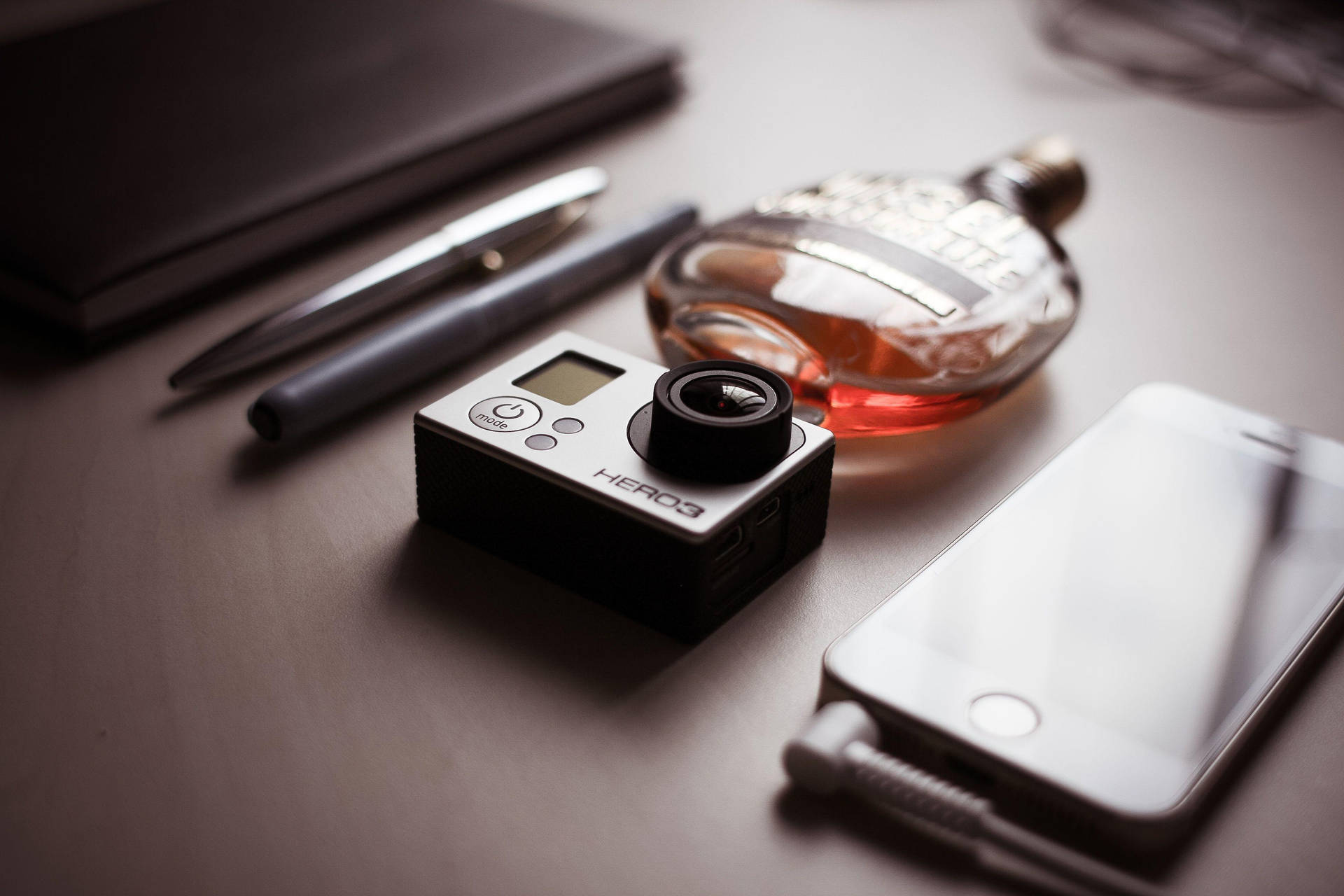 Gopro With A Perfume Bottle