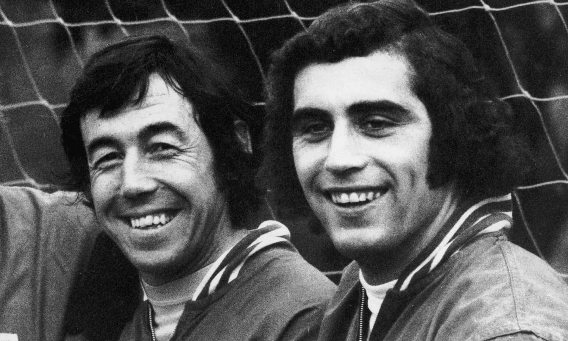 Gordon Banks Beside Peter Shilton 1972