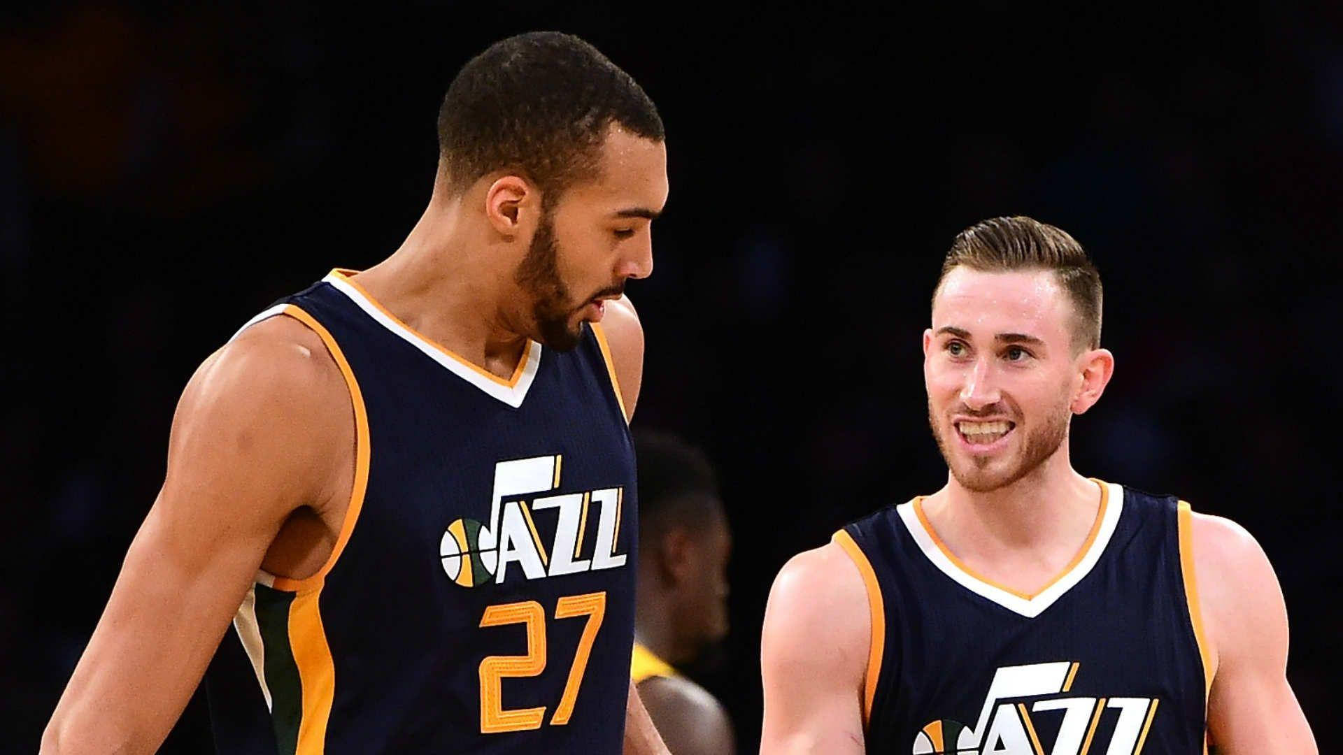 Gordon Hayward And Rudy Gobert Background