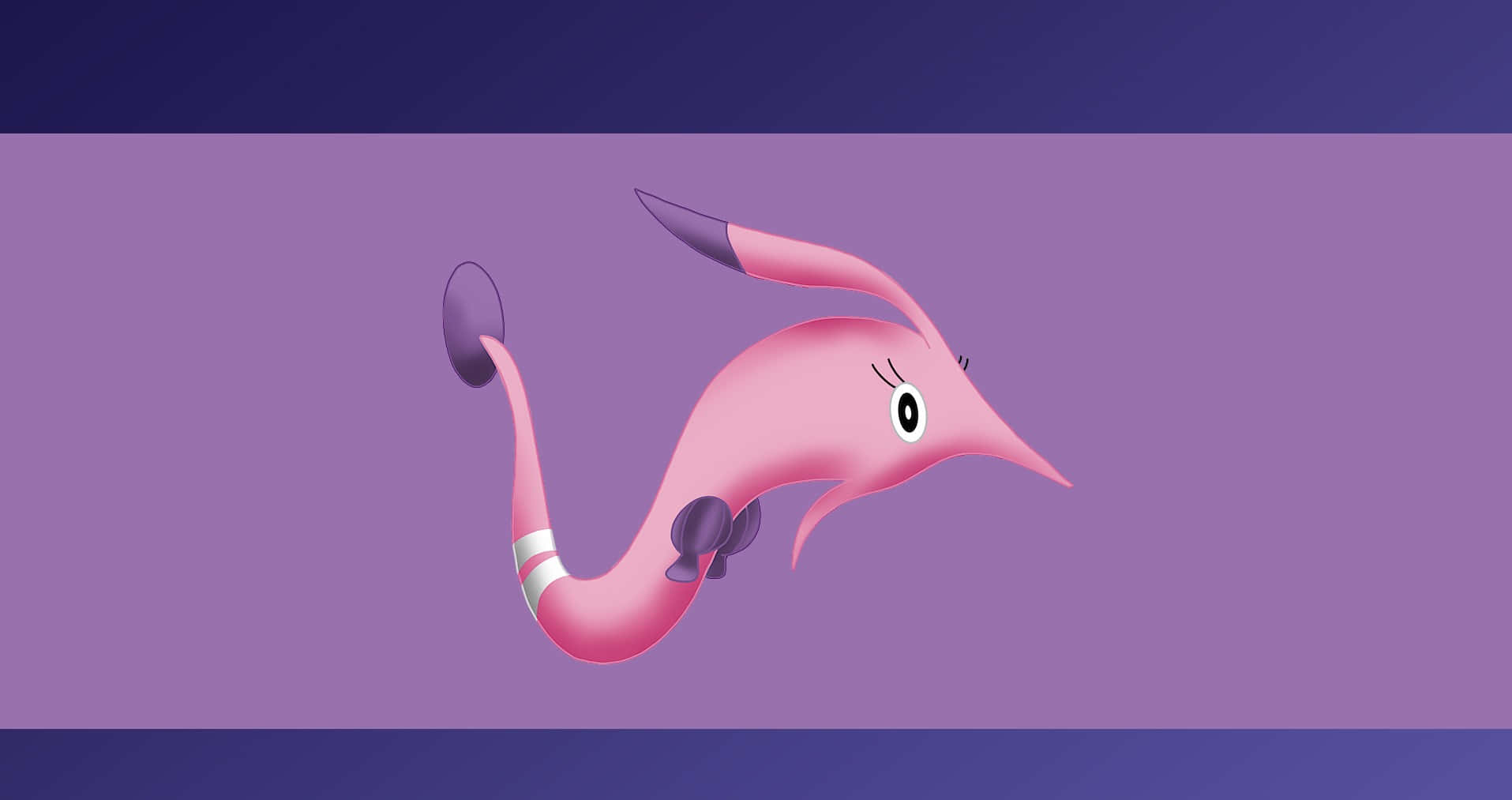 Gorebyss On Purple Background Background