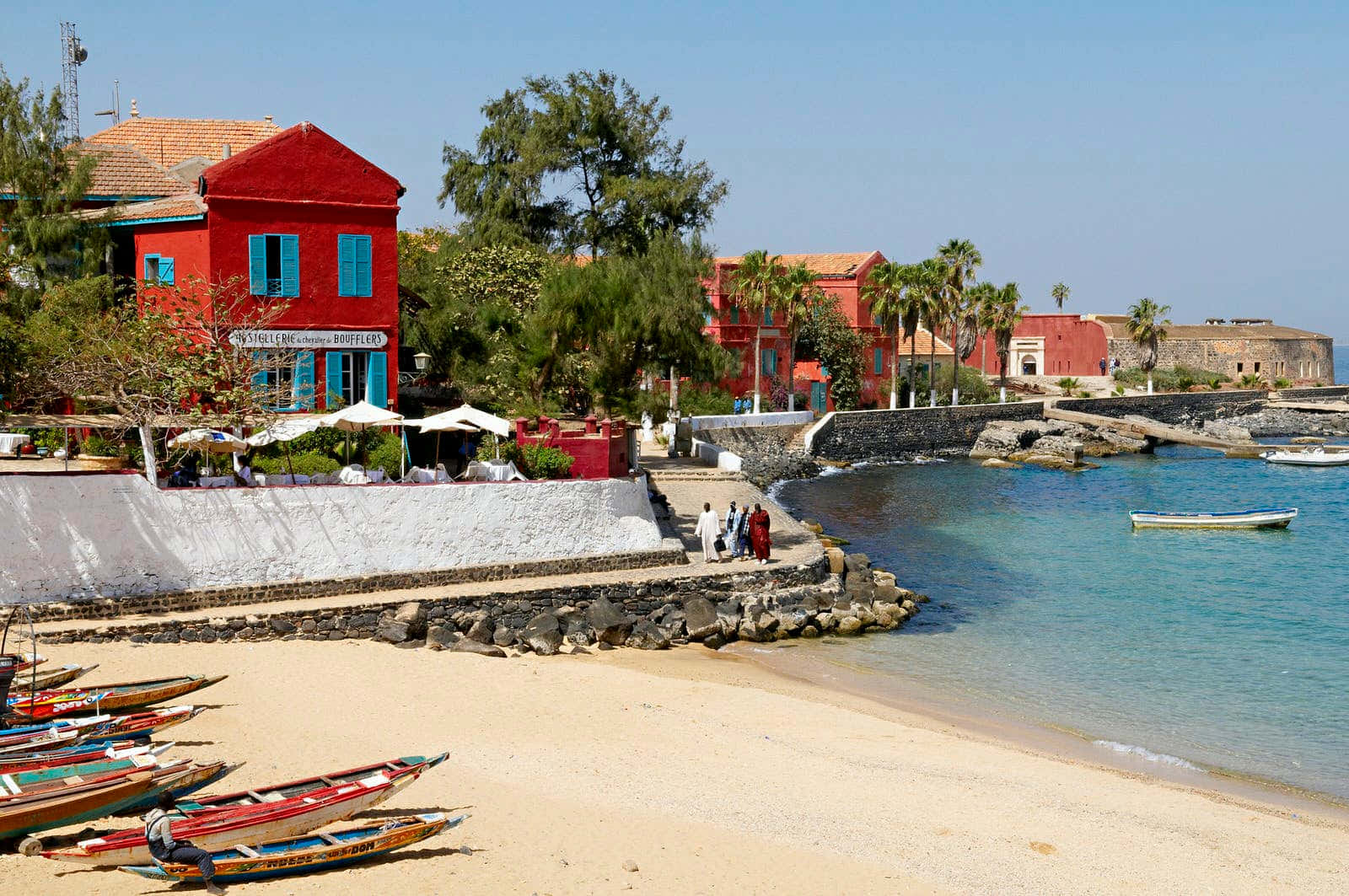 Goree Island Boat Port Background