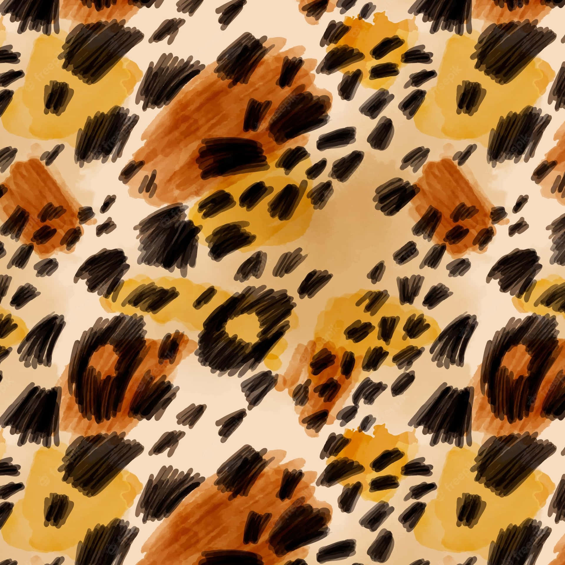 Gorgeous Glitter Leopard Prowling Background