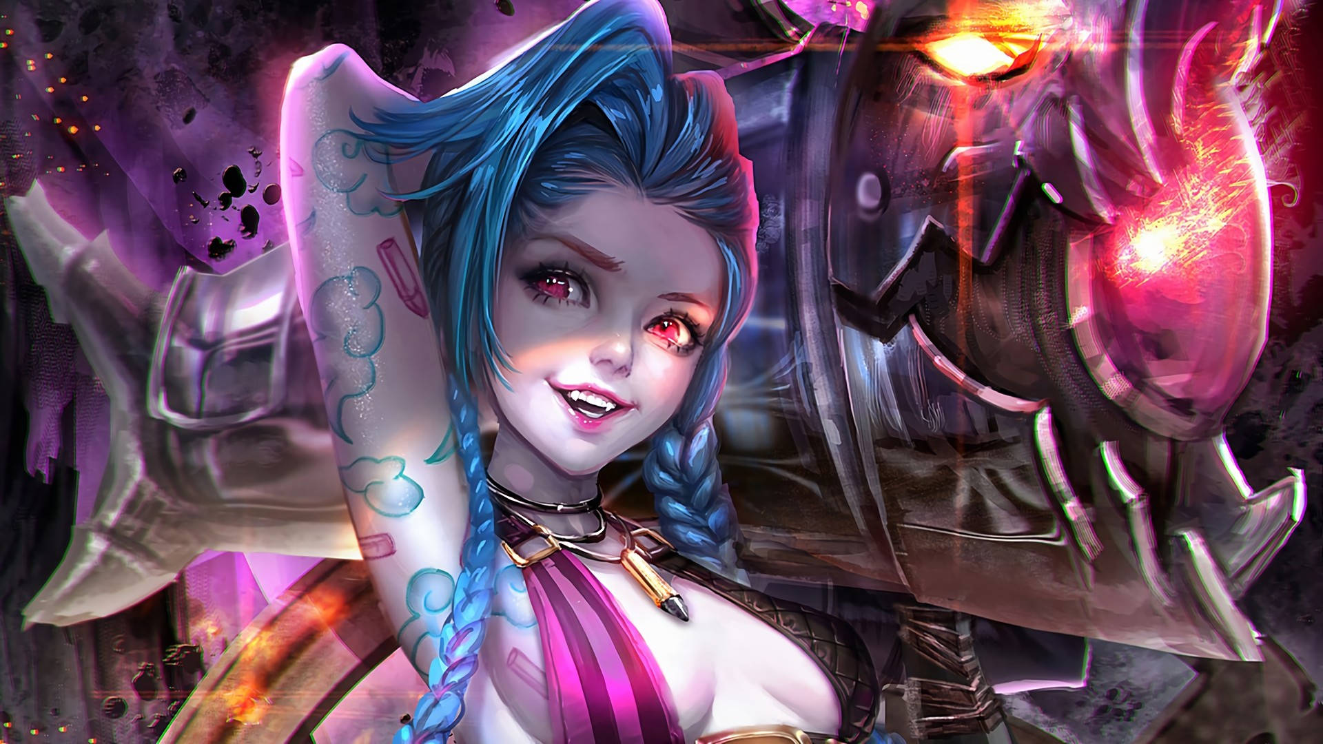 Gorgeous Jinx And Fishbones Background