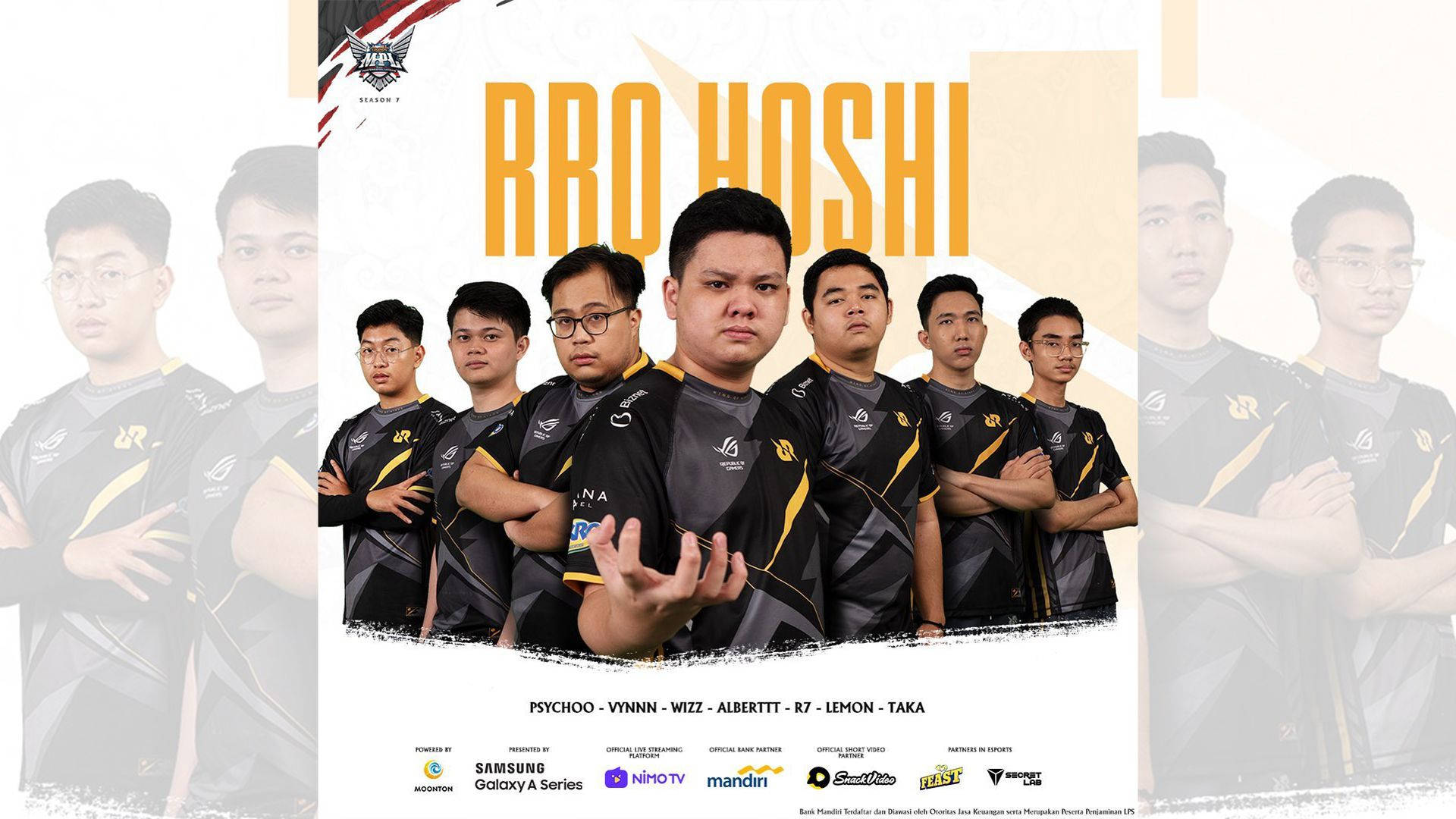 Gorgeous Poster Of Rrq Team Background