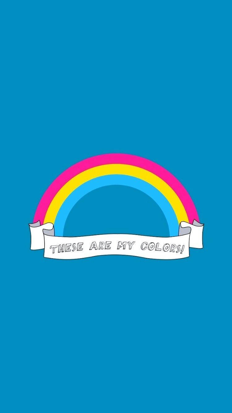 Gorgeous Rainbow Queer Emblem Background