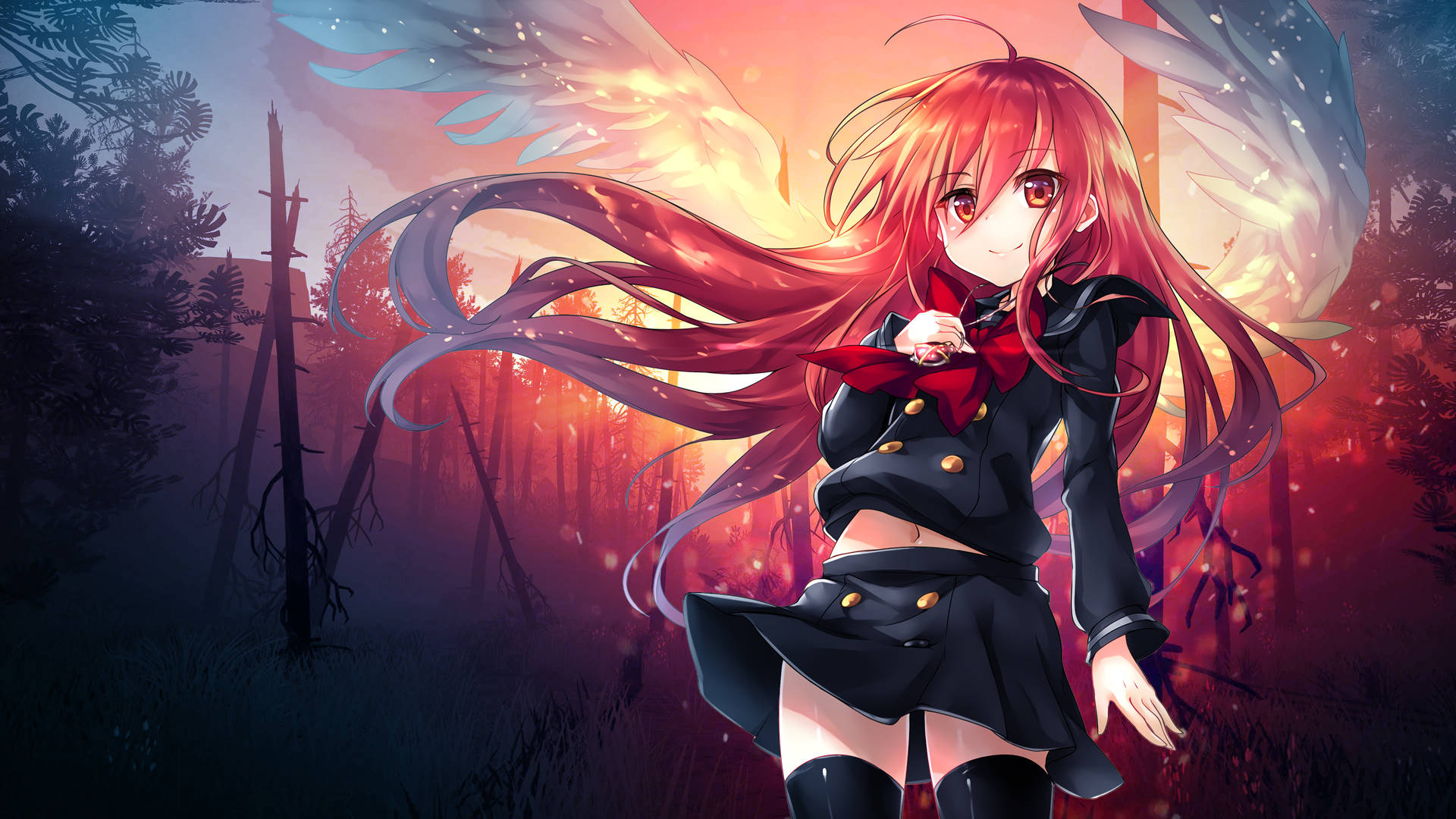 Gorgeous Shana Fire Anime Background